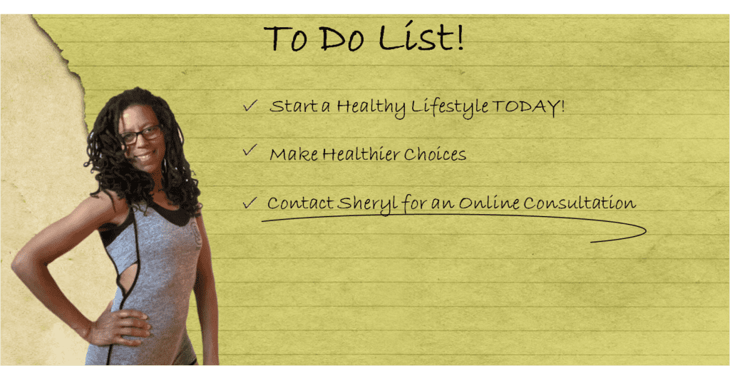 Sheryl's Healthy Living To Do List